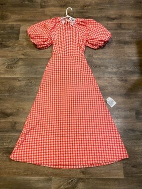 ASOS Red and White Gingham Dress
